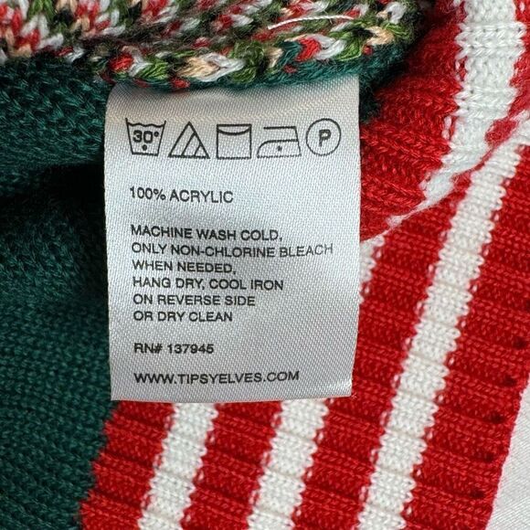 Tipsy Elves pole dancing Santa ugly Christmas sweater size M - Picture 11 of 12